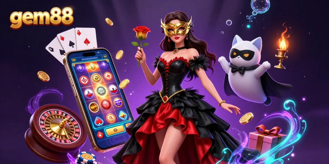 Experience the thrill of gem88 with captivating live casino action featuring stunning characters and vibrant slots.