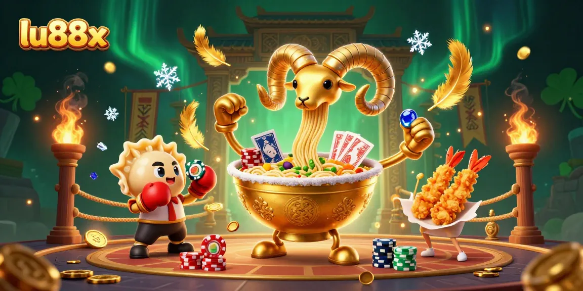 lu88x showcases a vibrant 3D casino scene with unique characters and dynamic betting action.