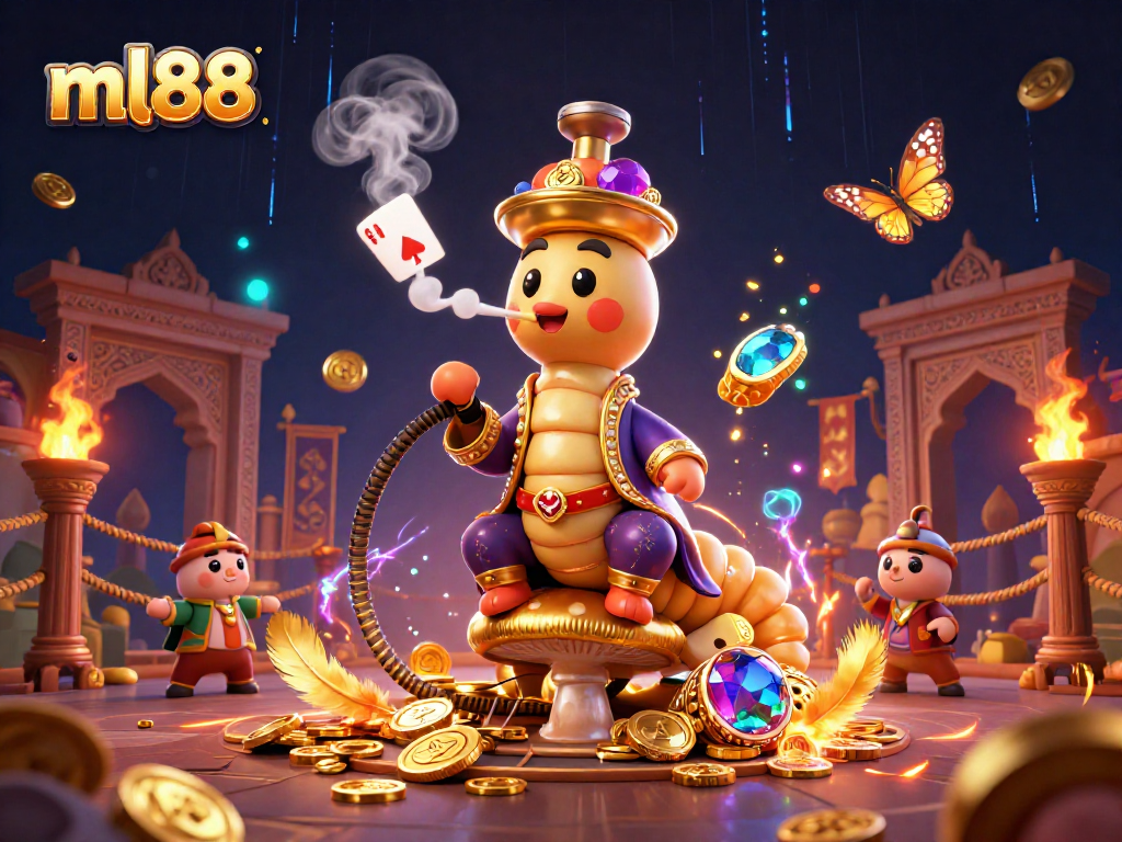 Experience ml88's vibrant casino atmosphere with animated characters and dynamic gaming elements.