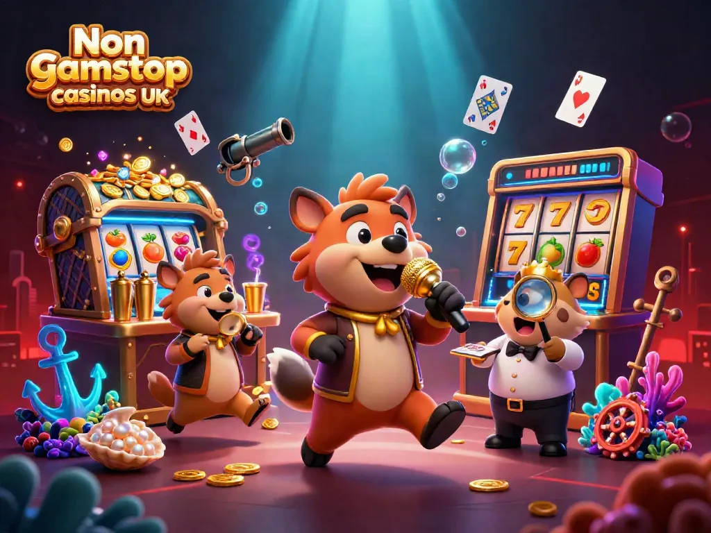 Experience the excitement of Non gamstop casinos UK with hyenas in a dynamic casino setting.