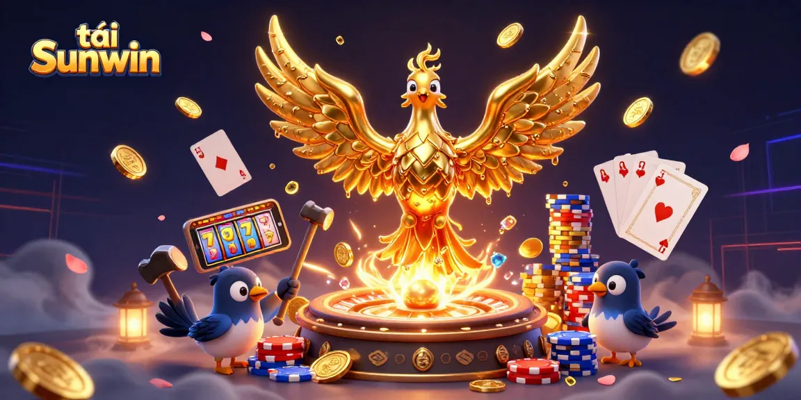 Engage in thrilling gameplay as you tải Sunwin with this captivating 3D casino scene.