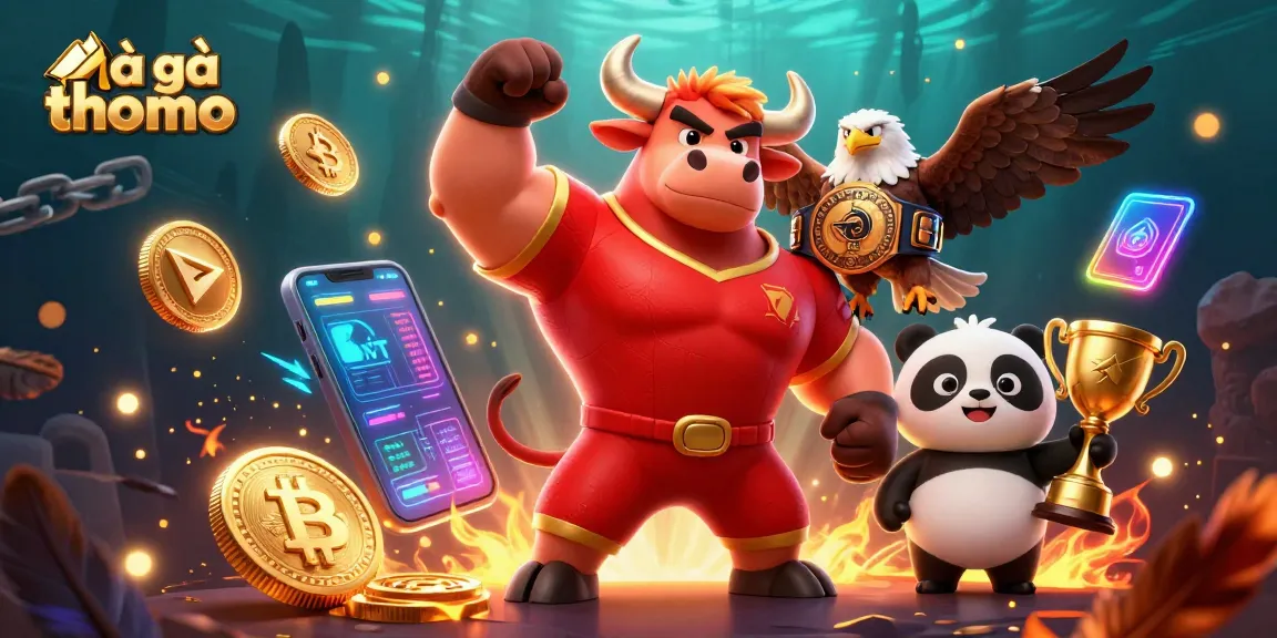 Engage in đá gà thomo action with dynamic characters and electric casino elements surrounding them.
