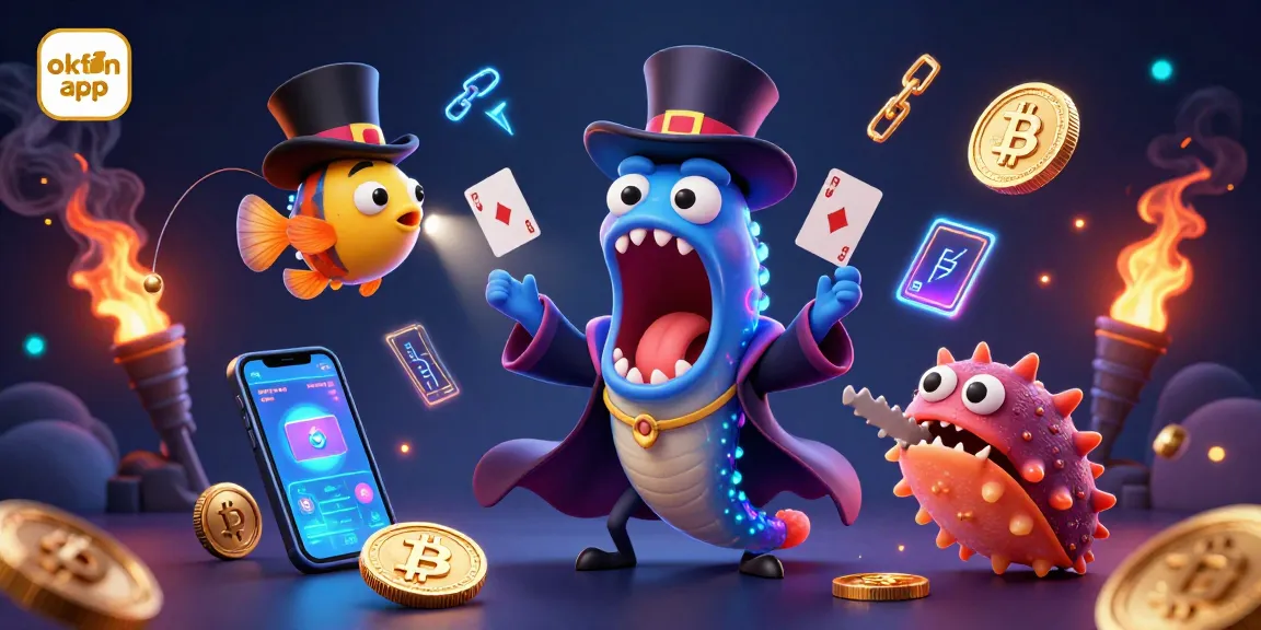 Experience thrilling bets with the okfun app, showcasing a vibrant underwater world of gaming magic.