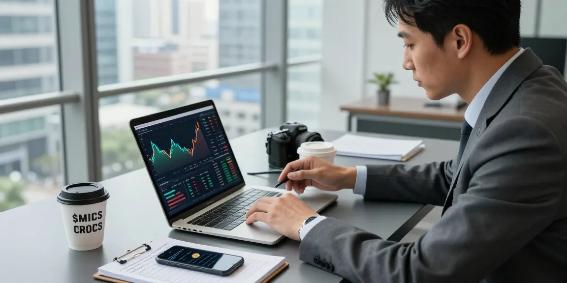 Buy BRICS coins while exploring investment strategies in a modern office setting