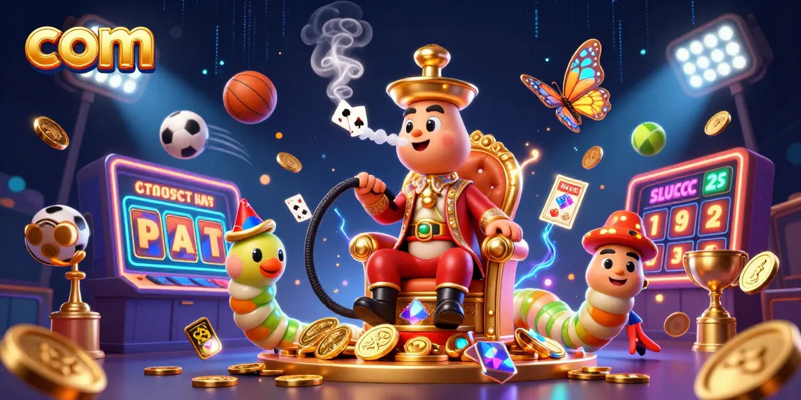 Play exciting games at com with vibrant slot reels and dynamic sports elements in one stunning action scene.