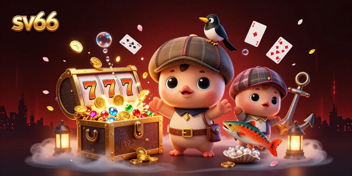 Experience the thrill of sv66 gameplay with dynamic elements and characters in a vibrant casino scene.