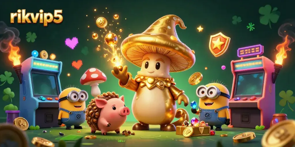 Experience winning with rikvip5 as you play colorful games alongside magical characters.