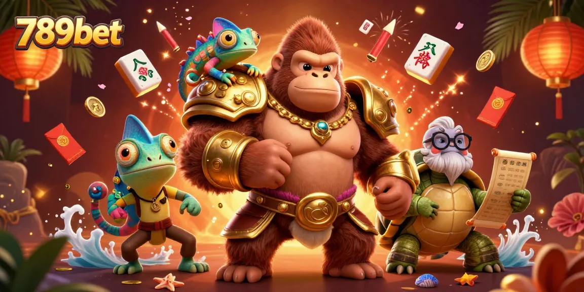 Engage with 789bet's dynamic casino experience featuring a vibrant 3D illustration of characters and game elements.