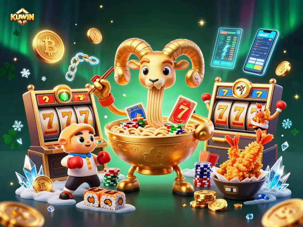 KUWIN brings excitement with the ultimate gaming experience featuring vibrant characters and slot elements.