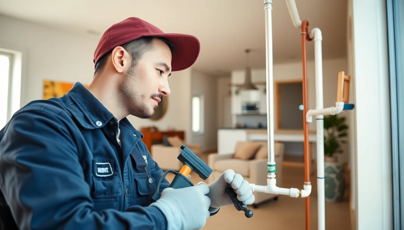 Professional installation of whole house repiping services Tampa in a modern living space.
