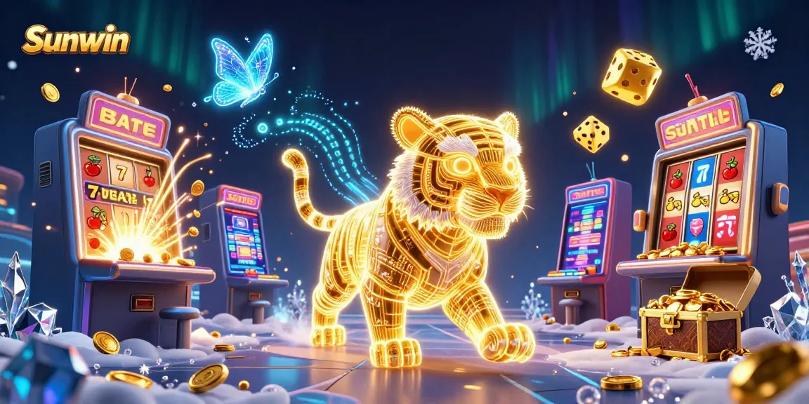Engage with Sunwin's thrilling jackpot experience through vibrant casino visuals and dynamic gameplay elements.