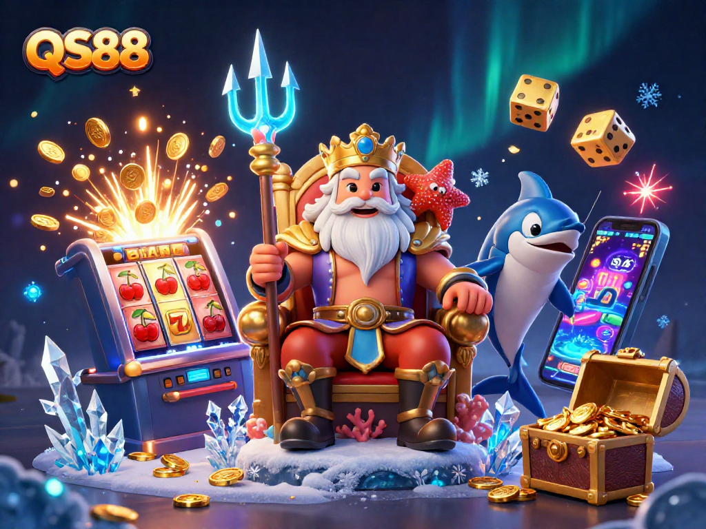 Experience vibrant games with QS88 through a fantastical illustration alive with excitement.