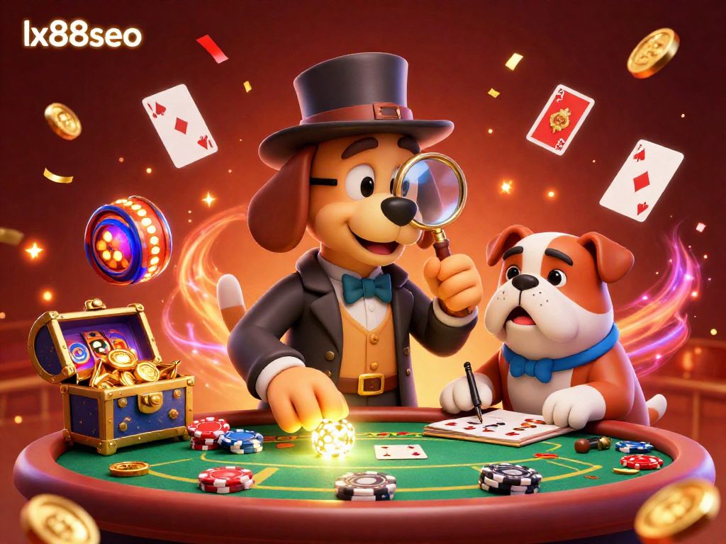 Experience thrilling gaming strategies at lx88seo with vibrant casino characters and elements.