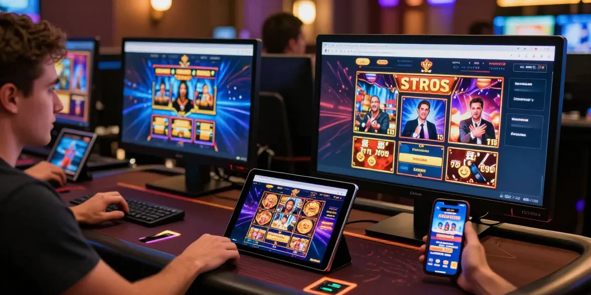 Enthusiastic players enjoying online casinos that accept credit cards on various devices, showcasing vibrant game visuals and interactive bonuses.