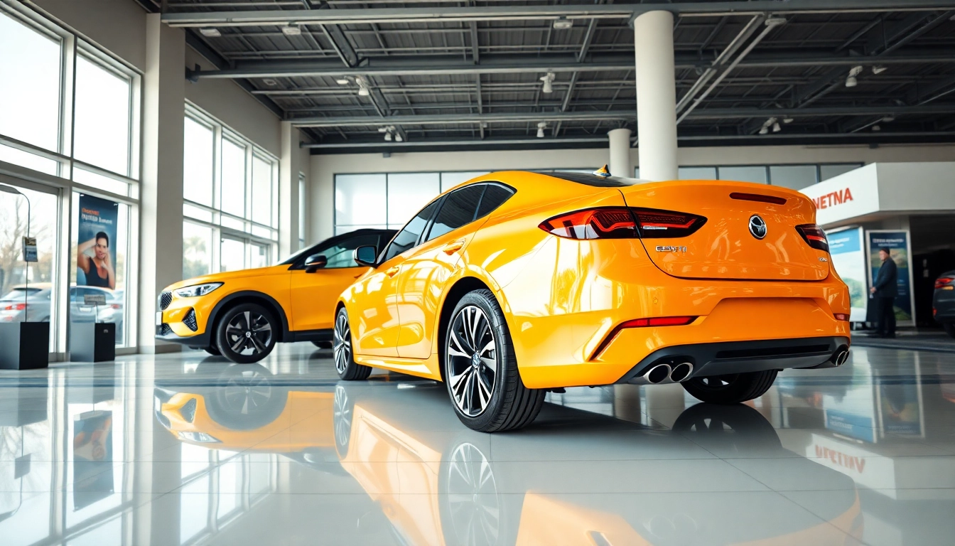 Showcasing elegant Gemini cars in a modern showroom with natural light streaming in.