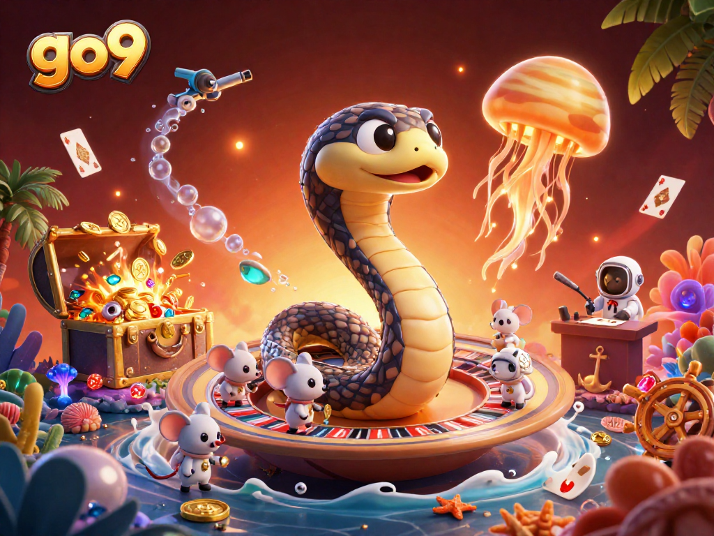 Join the cosmic betting adventure with go9, where astronaut mice bet on Saturn's roulette rings.