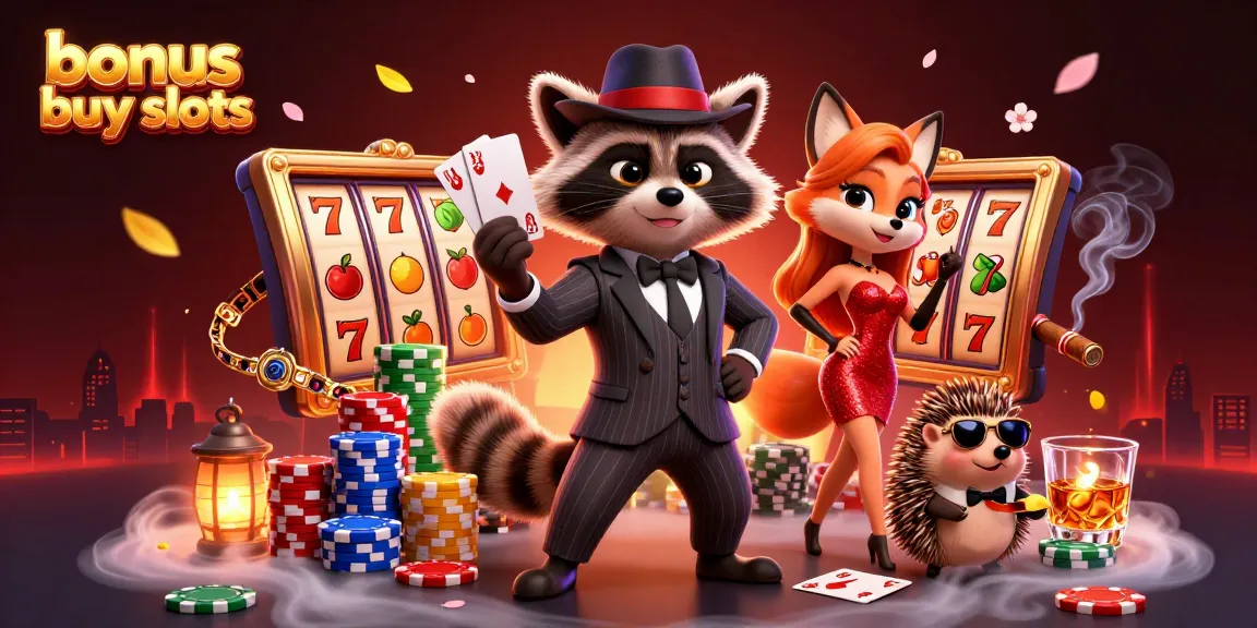 Experience thrilling bonus buy slots with energetic characters and vibrant casino elements.