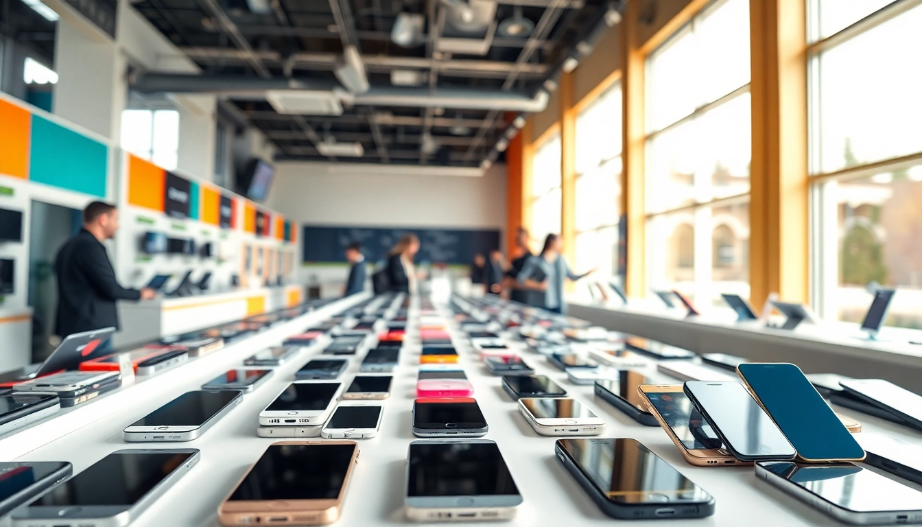 Catch great deals on Cash For Phones Alexander AR at a modern electronics store filled with smartphones.