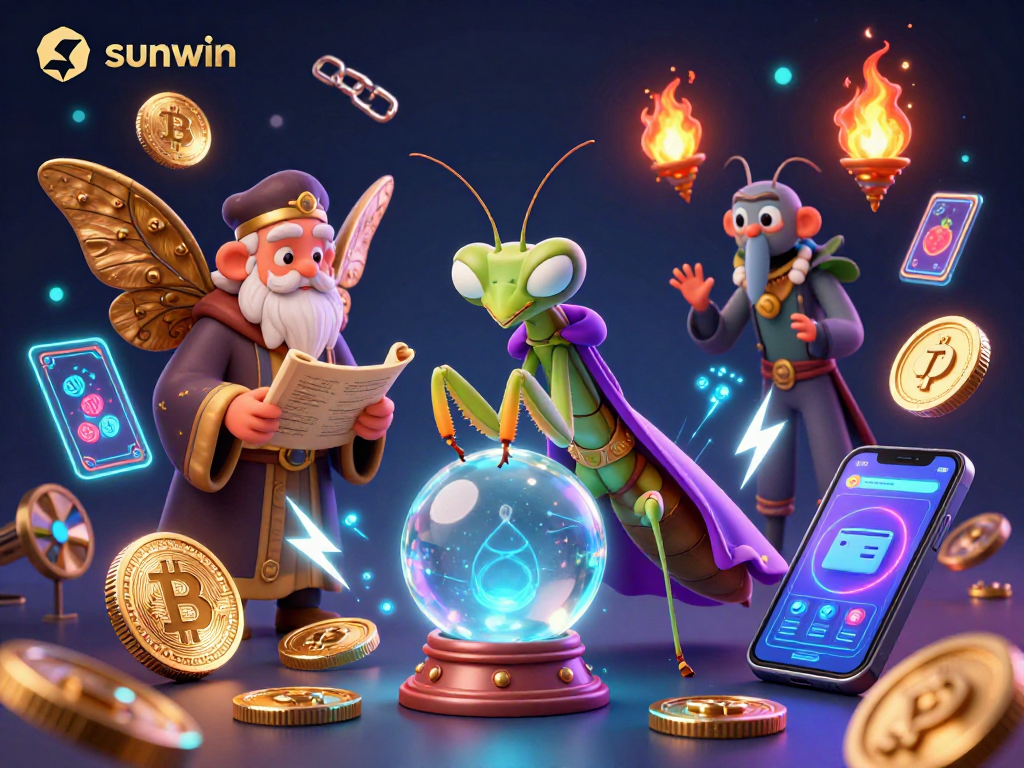 Experience winning strategies with sunwin in this vibrant 3D casino illustration.