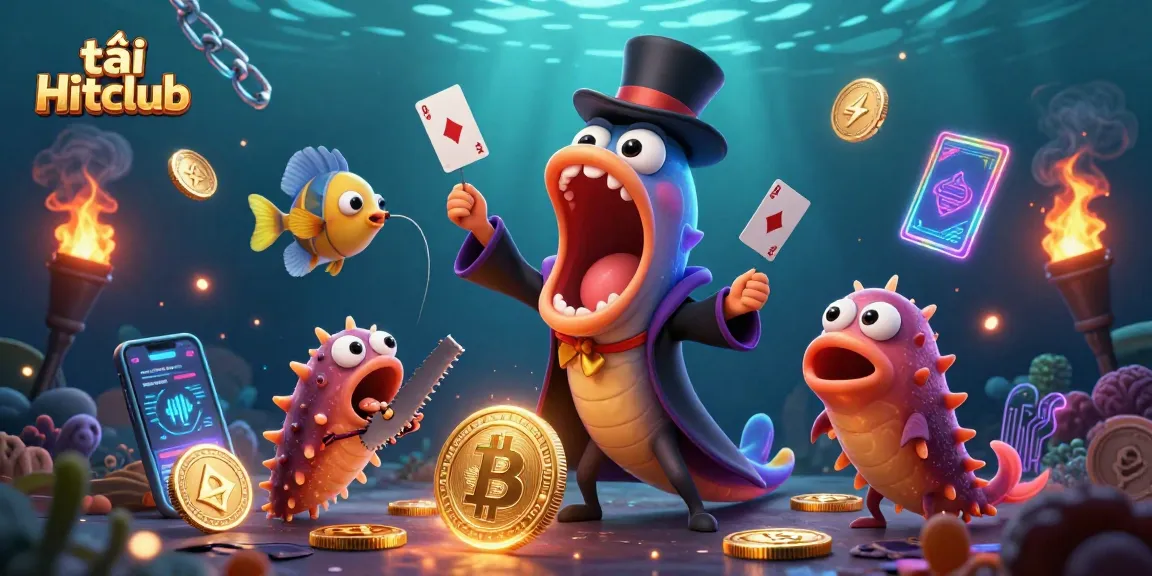 Experience thrilling gameplay at tải Hitclub, showcasing engaging characters and vibrant elements in a casino-themed scene.