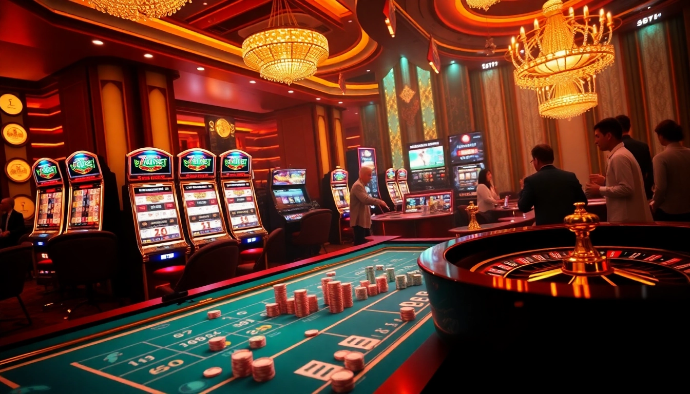 Exciting online gambling experience at 789BET Link mới with colorful casino visuals and vibrant betting options.