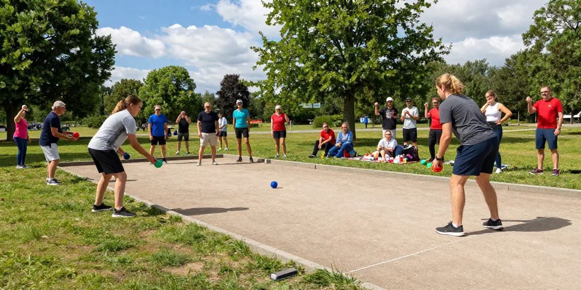 Petanque players participating in a lively match at fopikotatarakan.org community event.