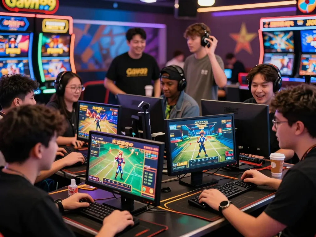 Players excitedly engaging in online betting at Gavn99, showcasing vibrant gameplay and community interaction.