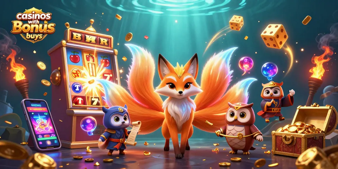 Engage with casinos with bonus buys featuring vibrant slot characters and huge jackpots.