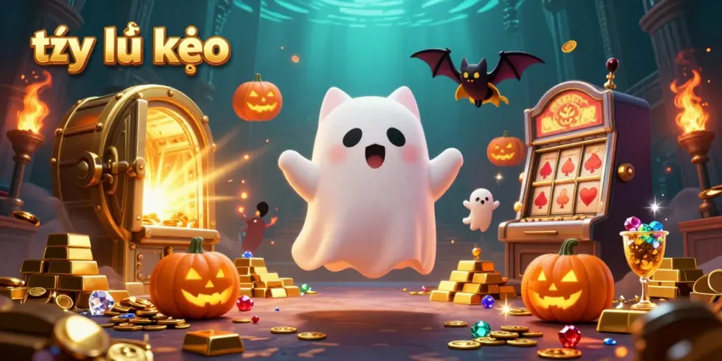 Engage with tỷ lệ kèo in a vibrant 3D casino scene featuring dynamic characters and golden treasures.