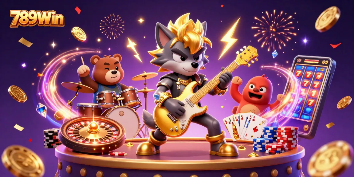 Experience thrilling gameplay at 789Win with dynamic casino characters and dazzling elements.