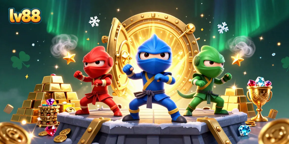 Catch the thrilling action at lv88, where ninja chameleons dive into a gold-filled adventure.