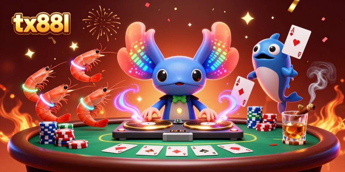 Engage with diverse games at tx88l, featuring poker action, vibrant characters, and rich casino atmosphere.