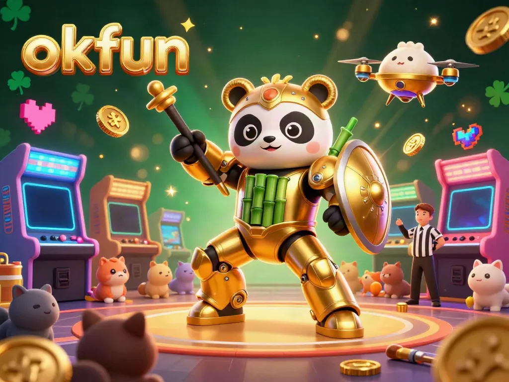 Engage in thrilling online games at okfun with vibrant 3D visuals showcasing exciting gameplay elements.