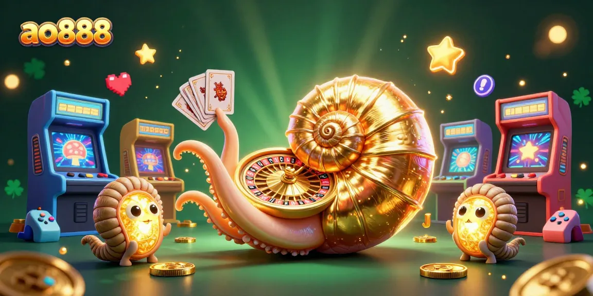 Engage with ao888’s vibrant gaming experience featuring ancient nautilus and glowing companions