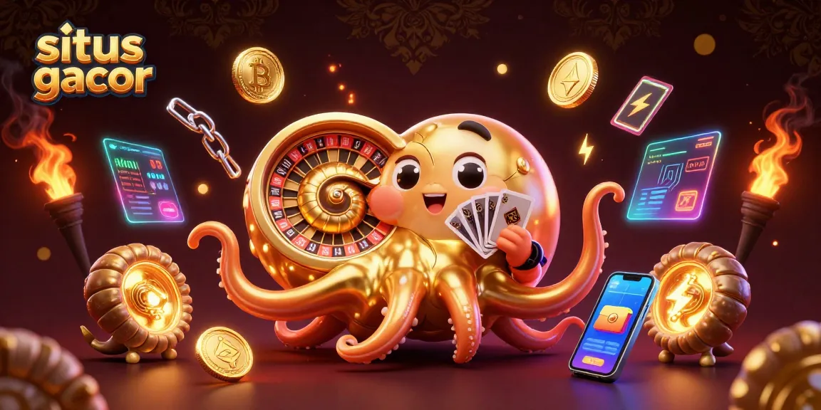 Play exciting games on situs gacor with immersive 3D casino elements and glowing cryptocurrency features.