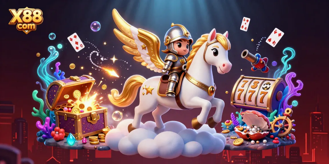 Experience excitement at X88 com with vibrant casino elements and dynamic characters.