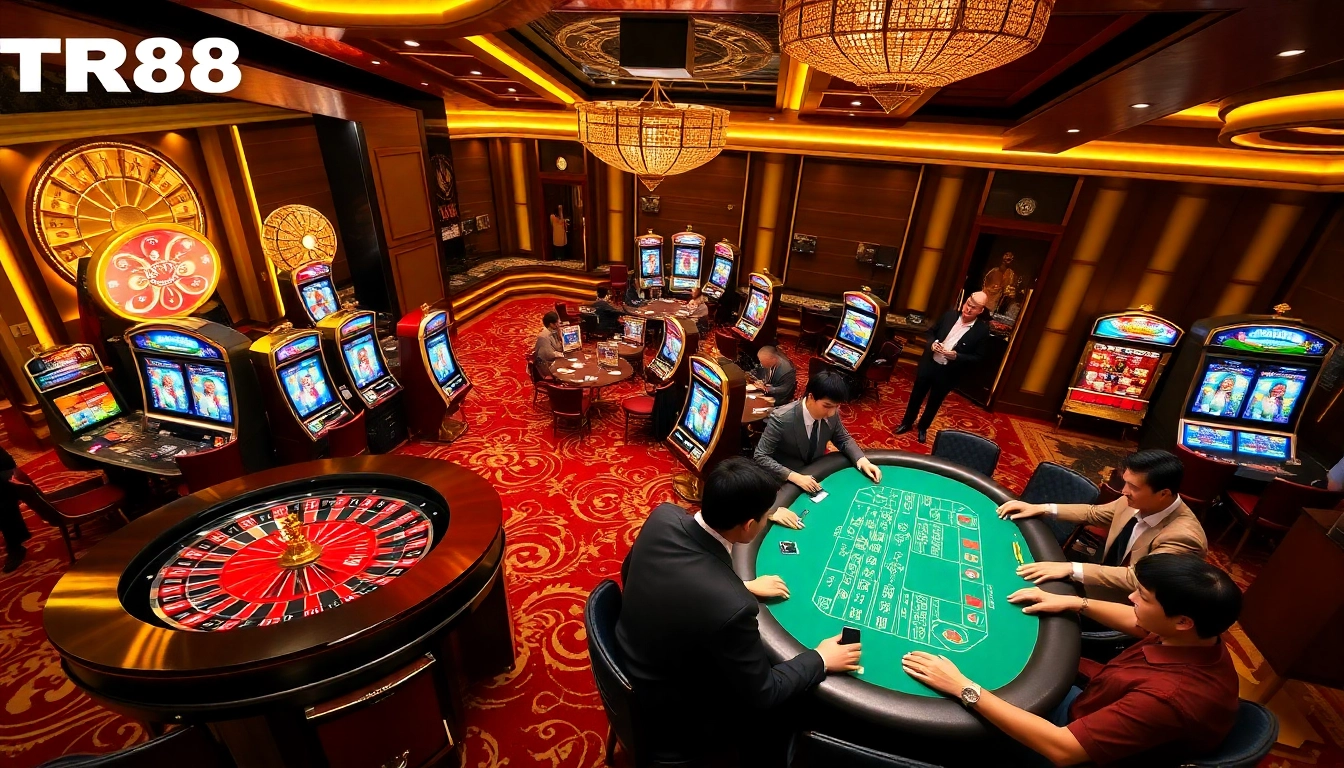 Experience the excitement of gambling at tr88 trang chủ with vibrant casino scenes and thrilling gameplay.