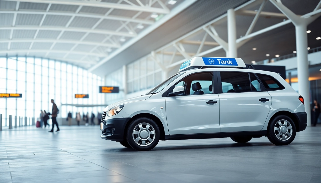 Gatwick Airport taxi ready for passengers, showcasing convenience and comfort in travel.