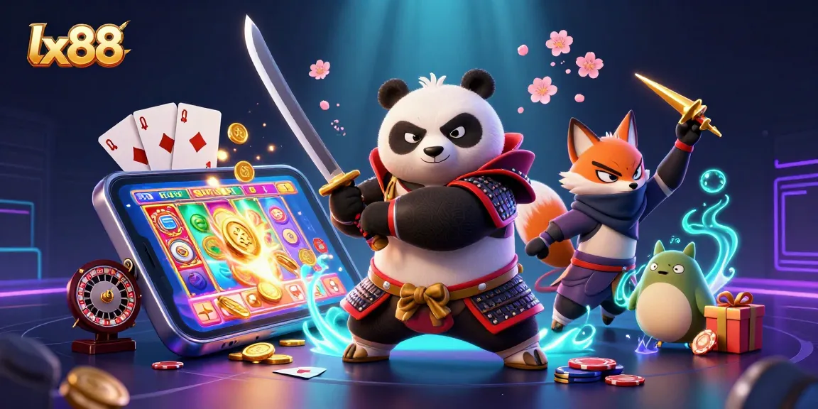 Engage with thrilling lx88 gaming action featuring dynamic characters and casino elements.