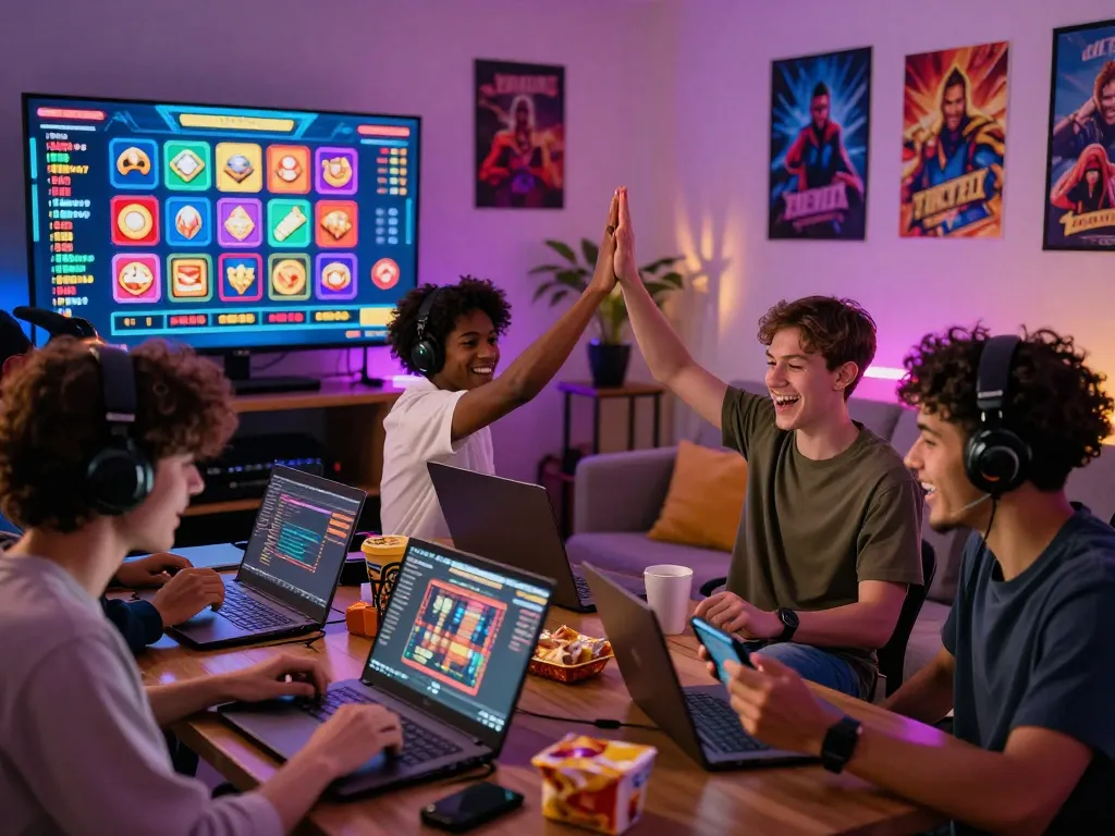 Exciting scene of players enjoying go88 online gaming with vibrant ambiance and interactive experience.