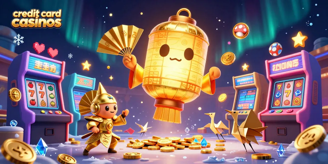 Engage with credit card casinos featuring vibrant 3D character designs and exciting game symbols.