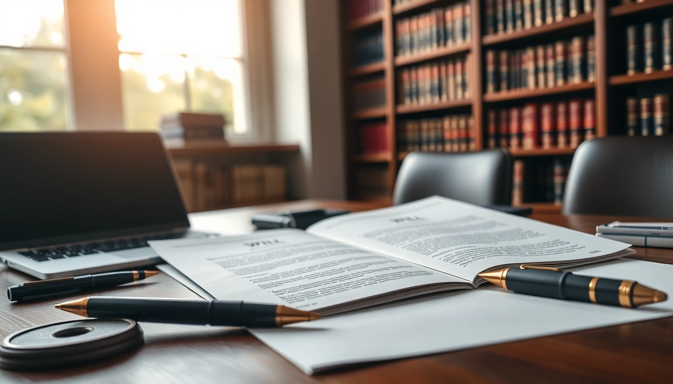 Wills document on a professional desk, emphasizing trust and legal clarity.