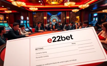 Engaging scene of nhà cái e2bet showcasing dynamic casino gaming atmosphere.