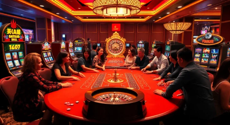 Experience the thrilling action at Vào Lưới TV's luxurious casino table game.