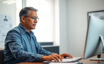 Visual of an expert assisting with eta uk application form, showcasing a professional immigration consultant.