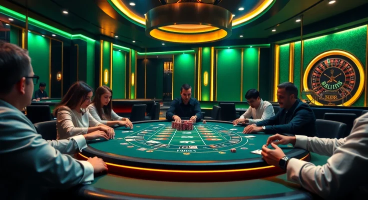 Experience the excitement of mb66.nyc with players engaged in a thrilling poker game.