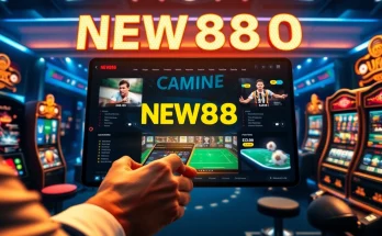 Engaging scene of online betting on new88go.com, showcasing diverse games and a luxury interface.