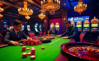 Experience thrilling gameplay at rikvip.gb.net with engaged gamblers at a luxurious poker table.