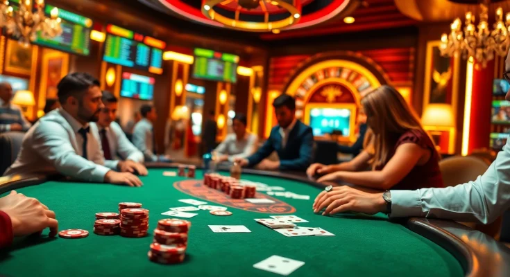 Experience the thrill of online gaming with nbet.ru.com at a vibrant poker table and roulette.